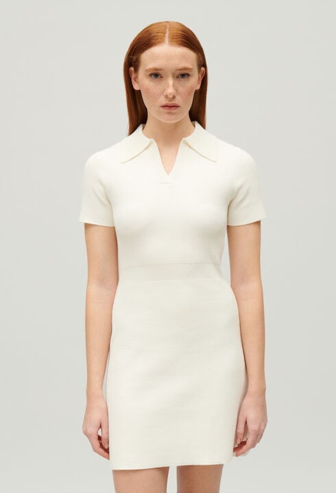 Vestido corto de punto