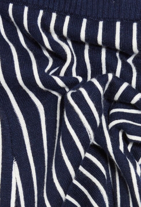 Pantalón de punto a rayas