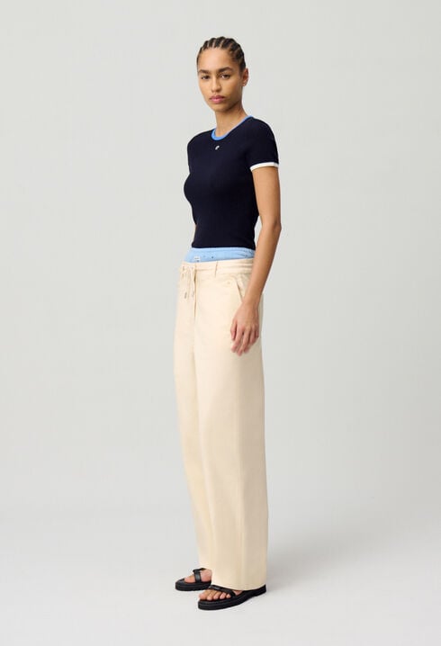 Pantalón cargo tiro bajo