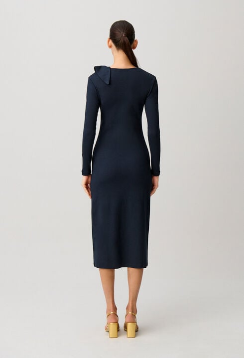 Vestido largo de punto