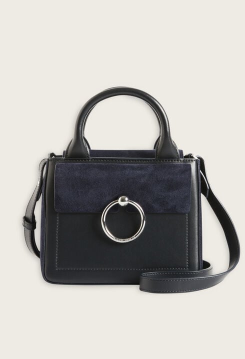 Bolso Anouck de ante azul marino