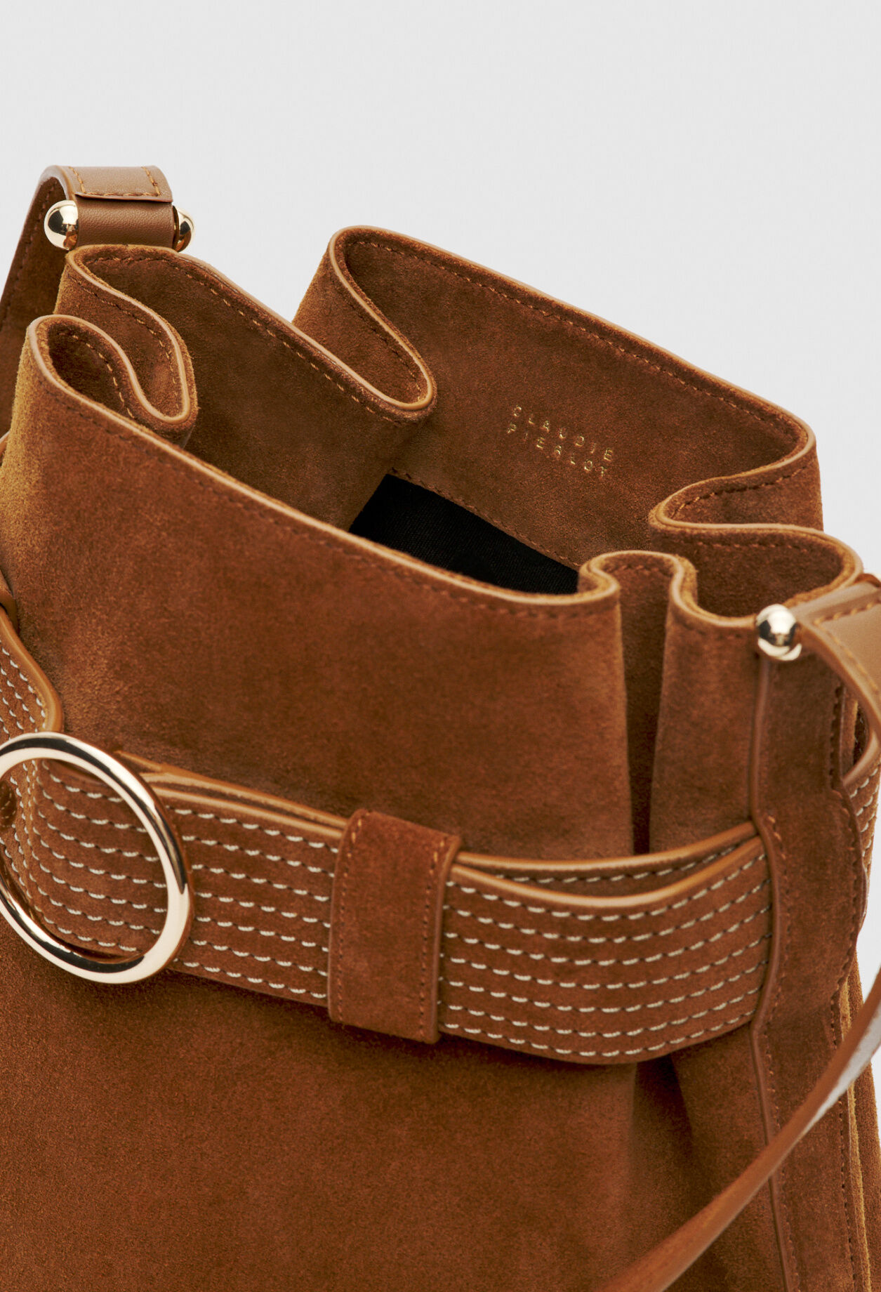 Bolso bombonera de cuero
