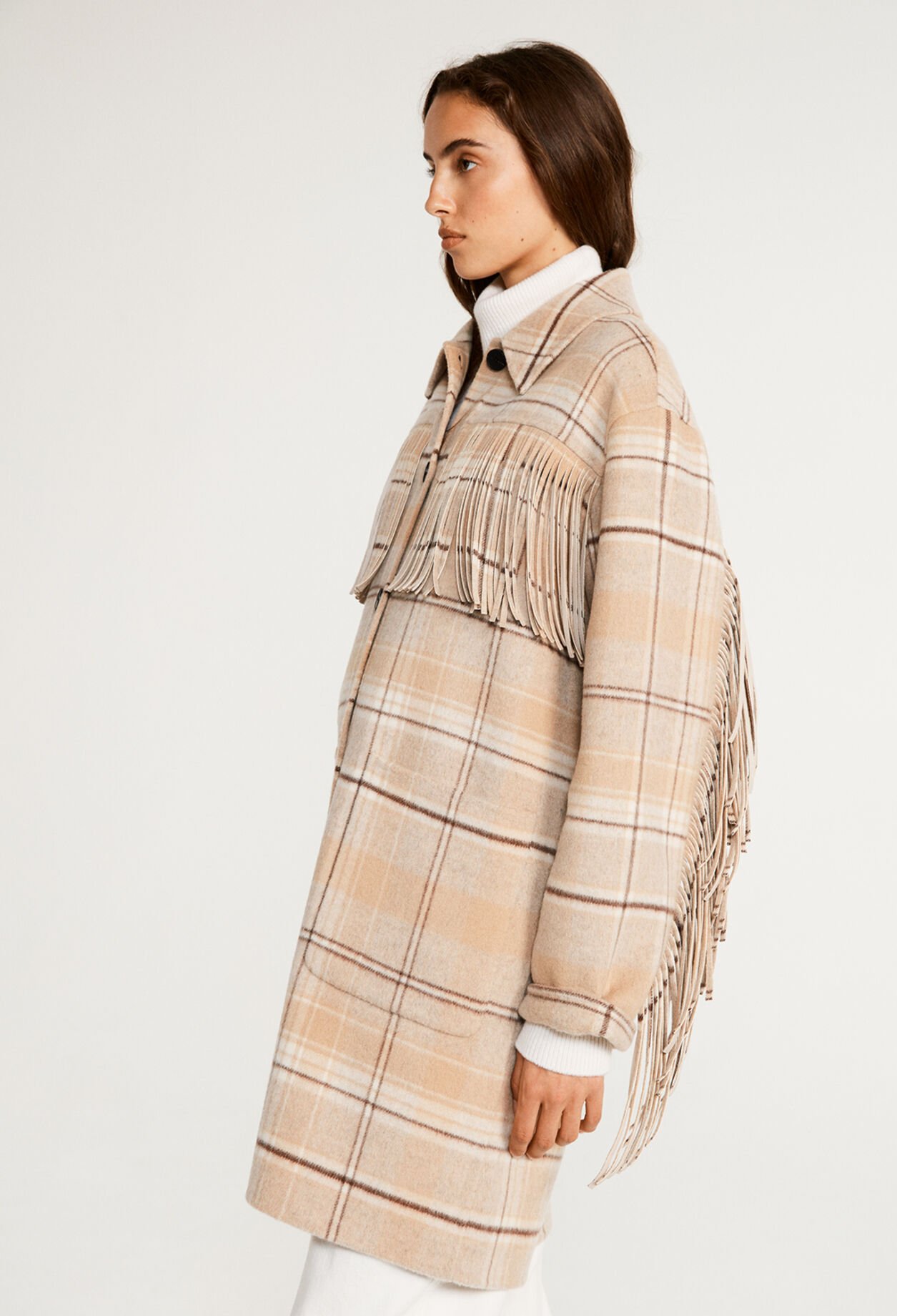Chaqueta a cuadros oversize