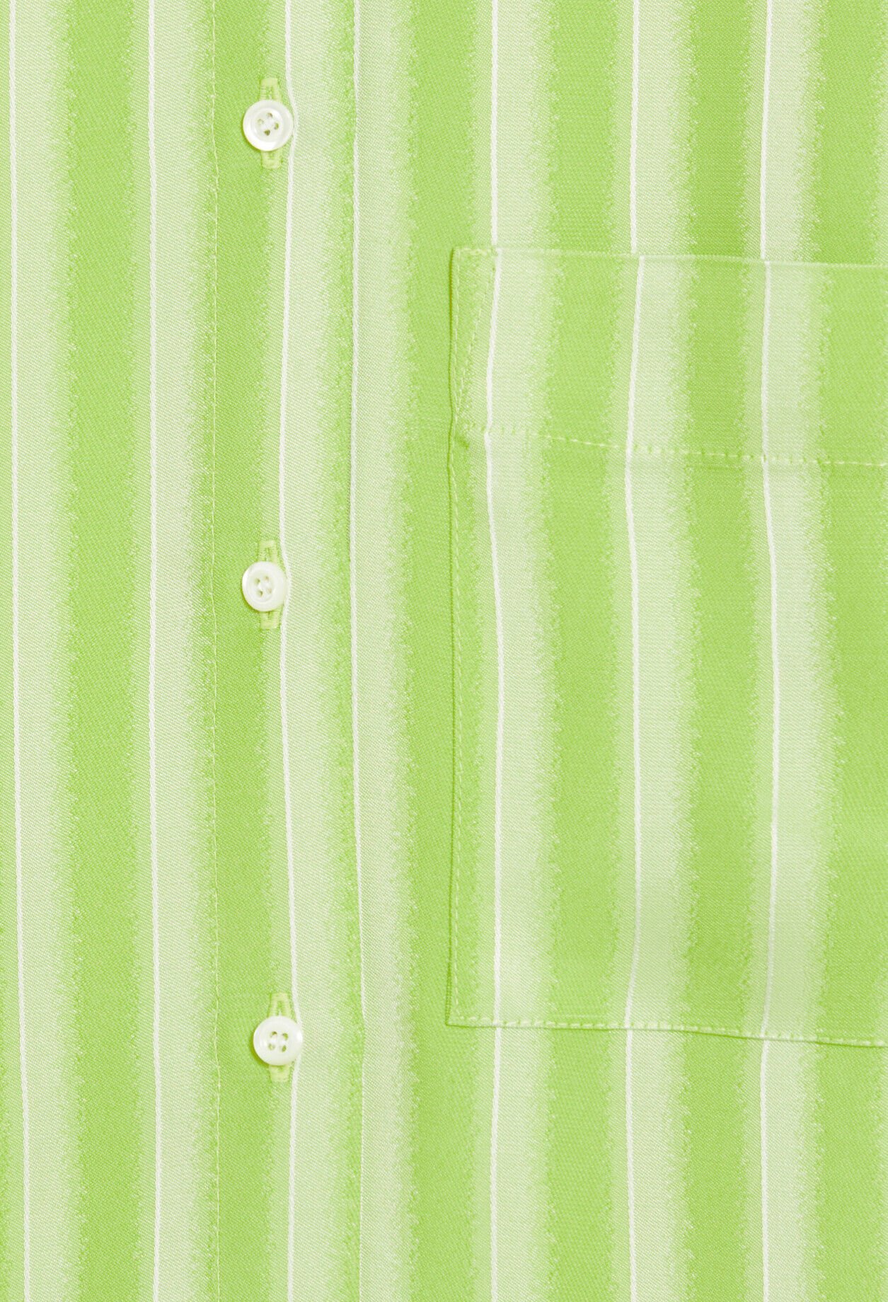 Camisa suelta de rayas matcha