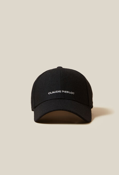 Gorra negra con logo Claudie Pierlot