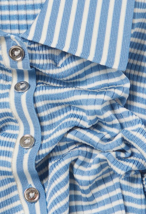 Polo de rayas abotonado