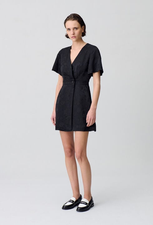 Vestido corto tipo cruzado