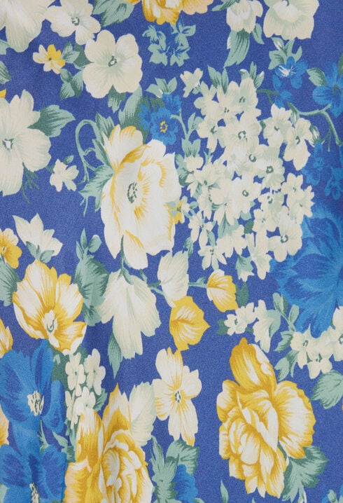 Falda midi de flores
