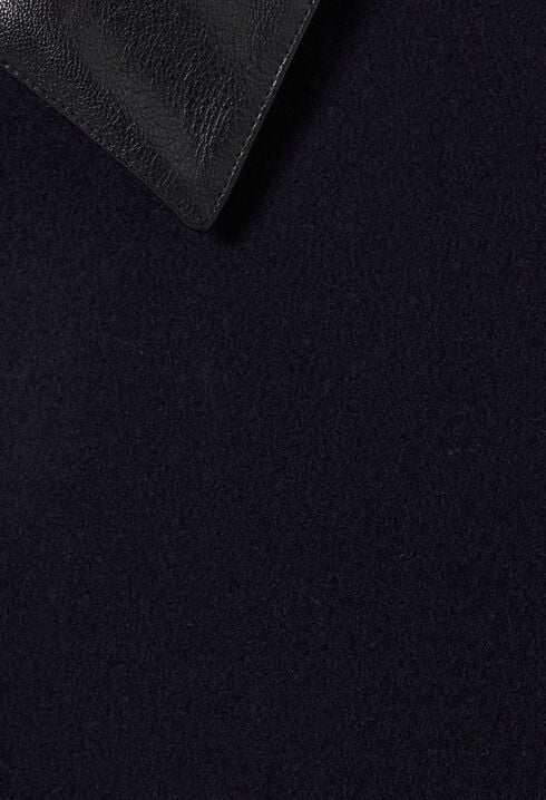 Chaqueta de lana con cuello