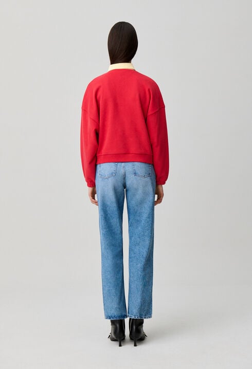 Sudadera oversize de algod&oacute;n