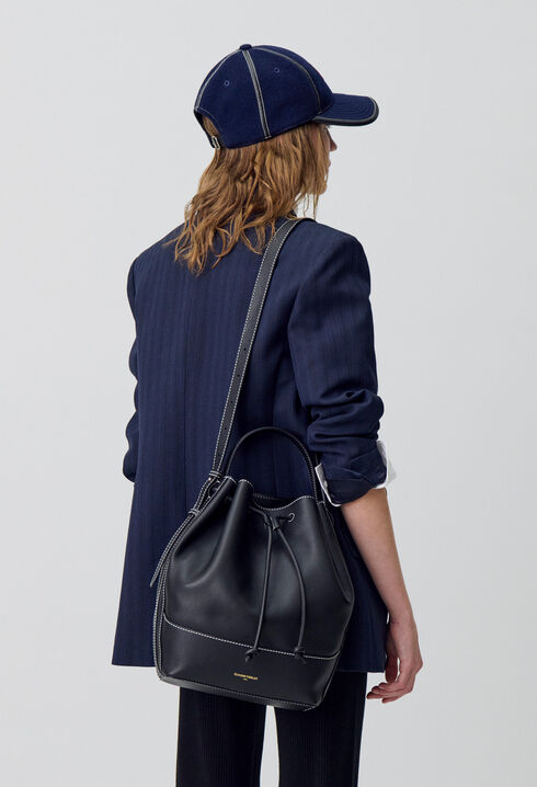 Bolso de cuero tipo saco