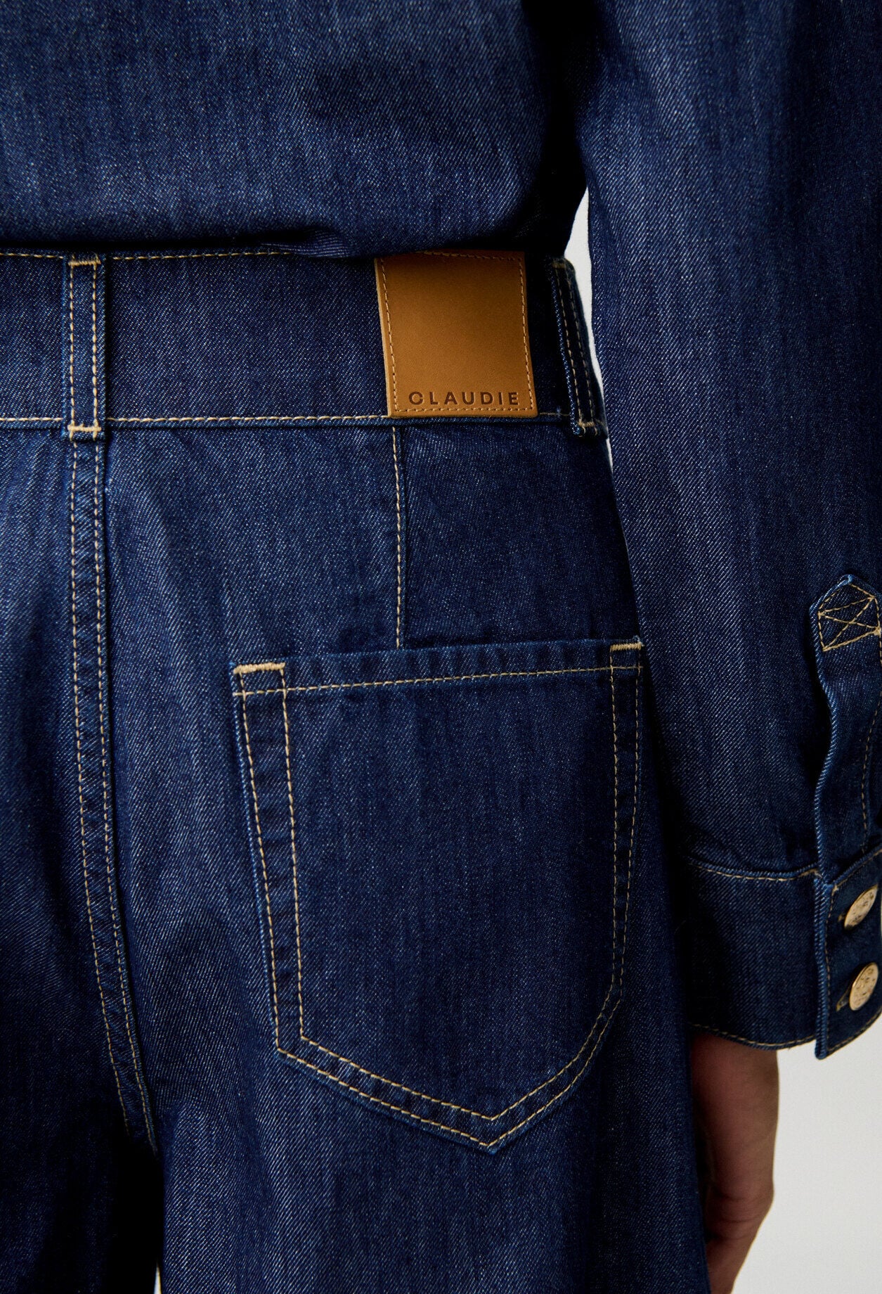 Vaquero recto denim suave