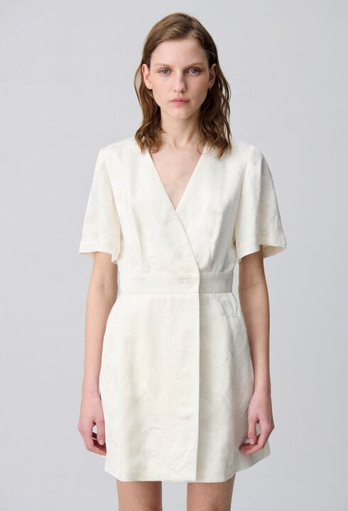 Vestido corto tipo cruzado