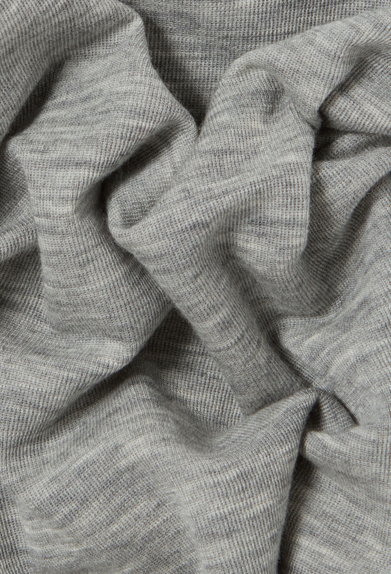 Top gris ajustado de punto