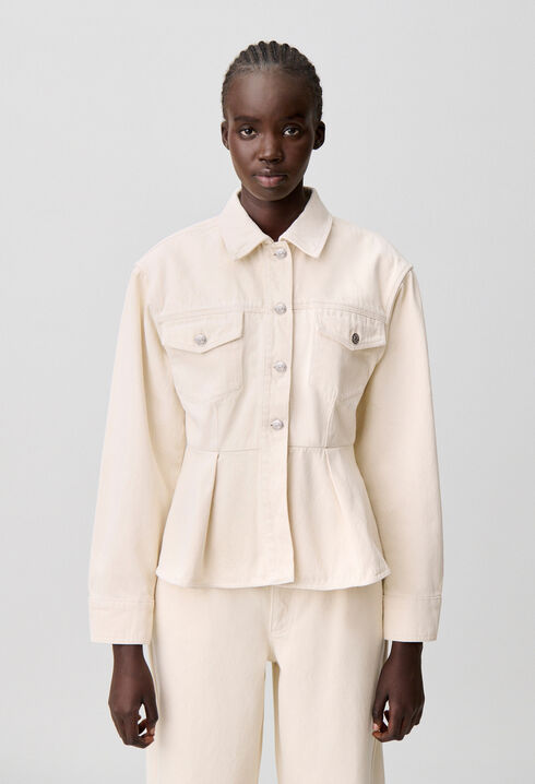 Cazadora vaquera cruda manga larga