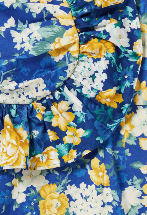 Vestido corto con volantes