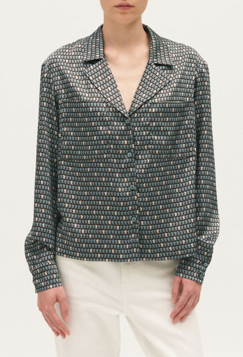Camisa fluida estampada