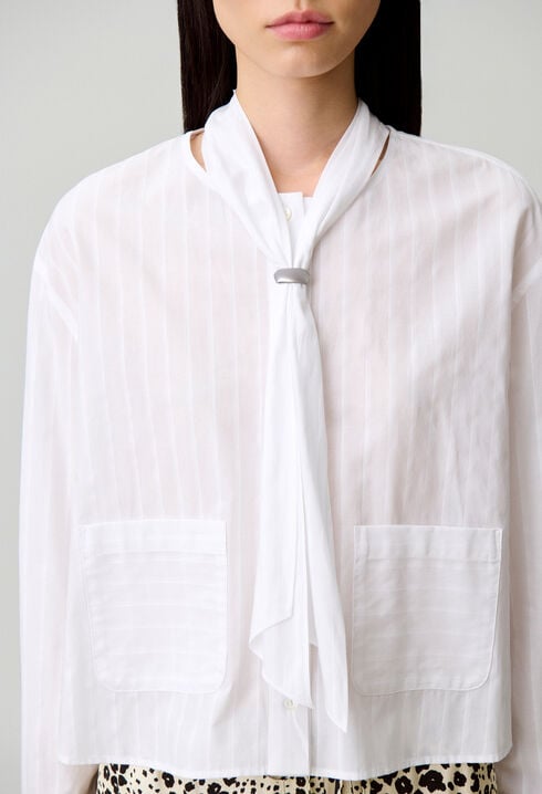 Camisa de algod&oacute;n a rayas
