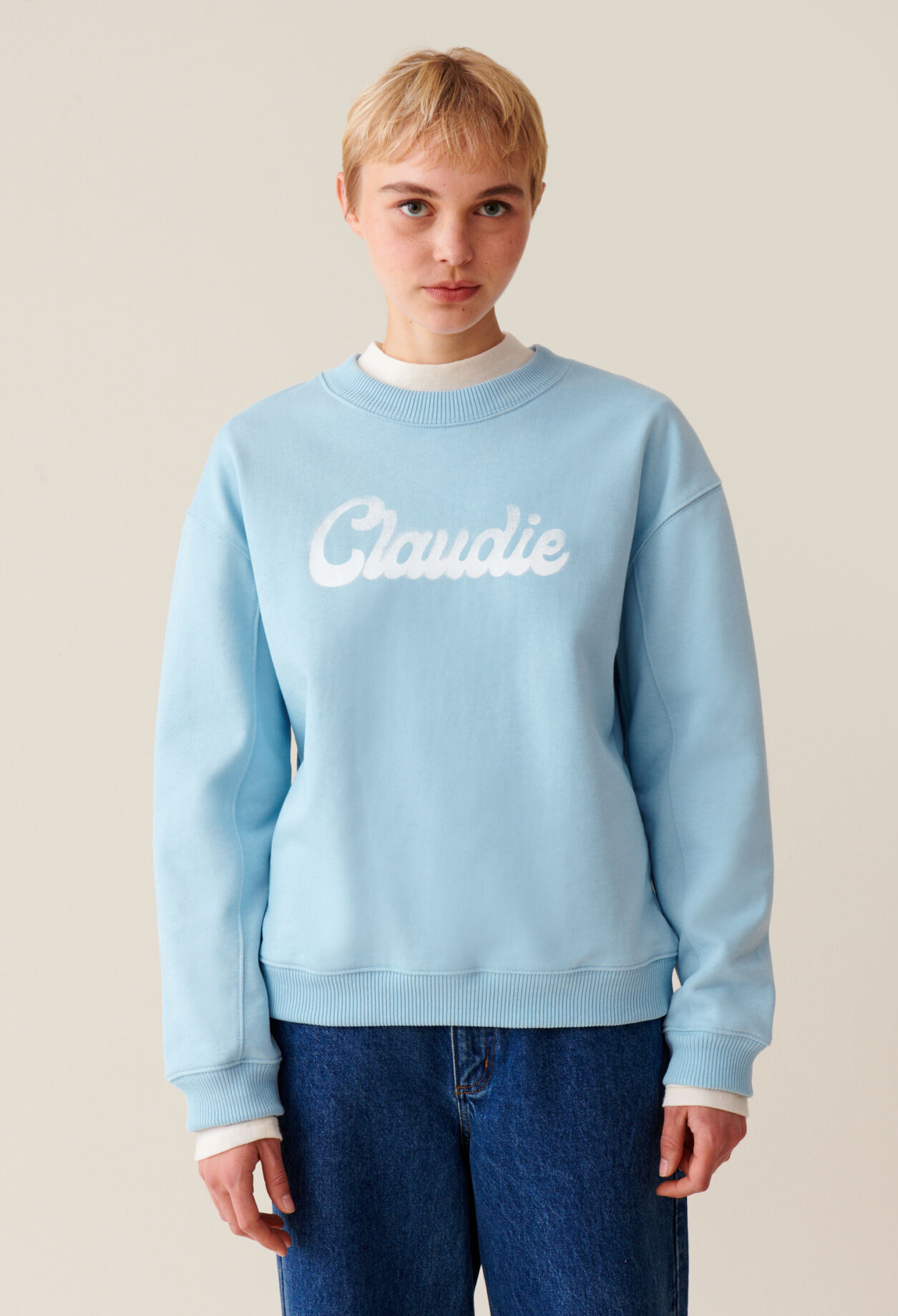 Sudadera amplia Claudie estampada
