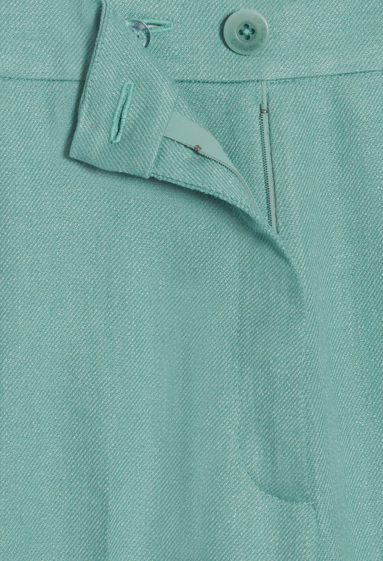 Pantalón de traje de mezcla de lino