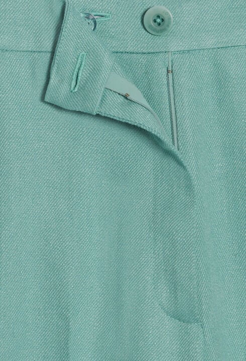 Pantalón de traje de mezcla de lino