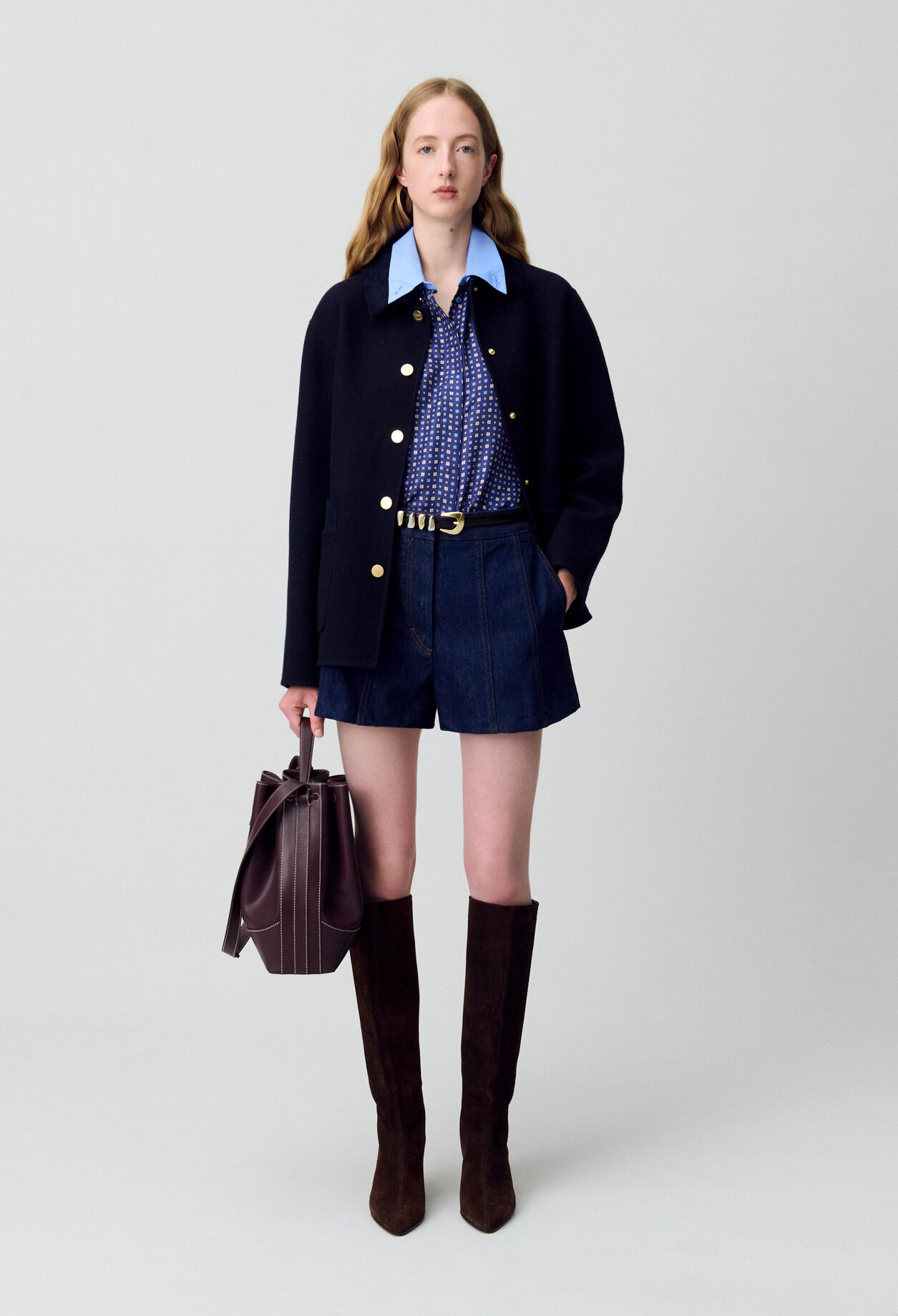 Short corto de denim bruto