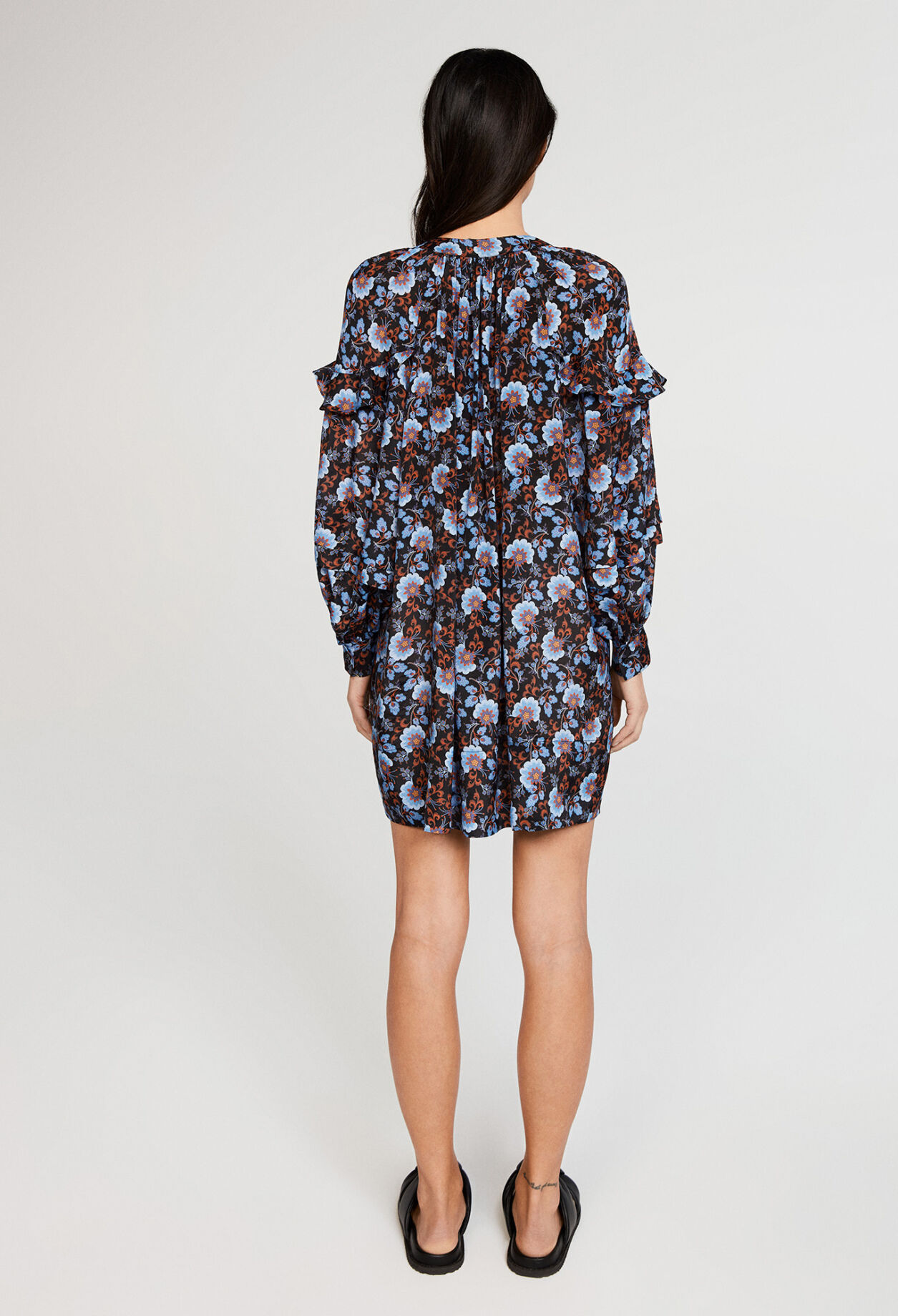 Vestido estampado de túnica