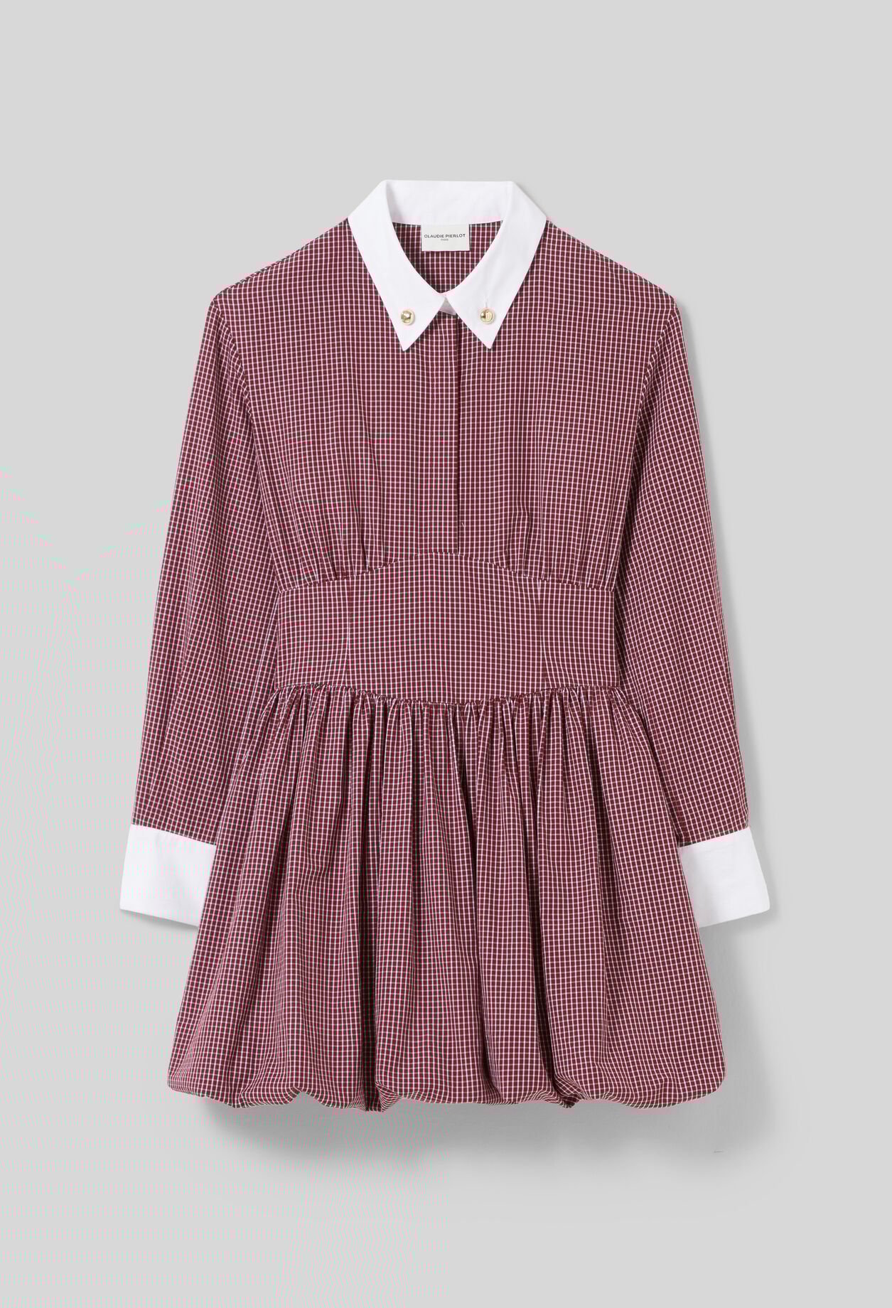 Vestido corto de cuadros