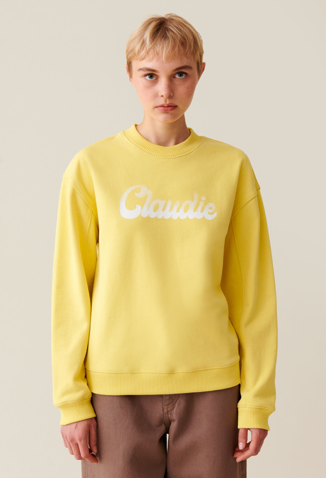 Sudadera amplia Claudie estampada