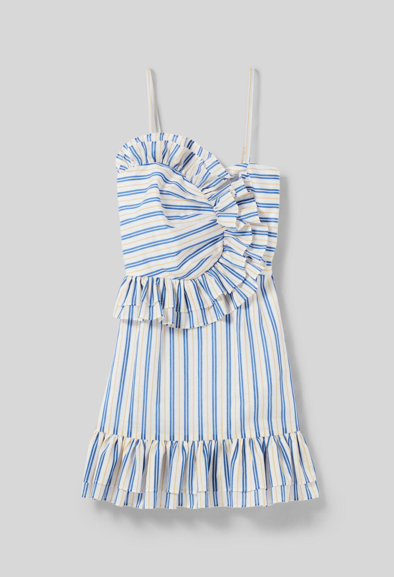 Vestido corto con volantes