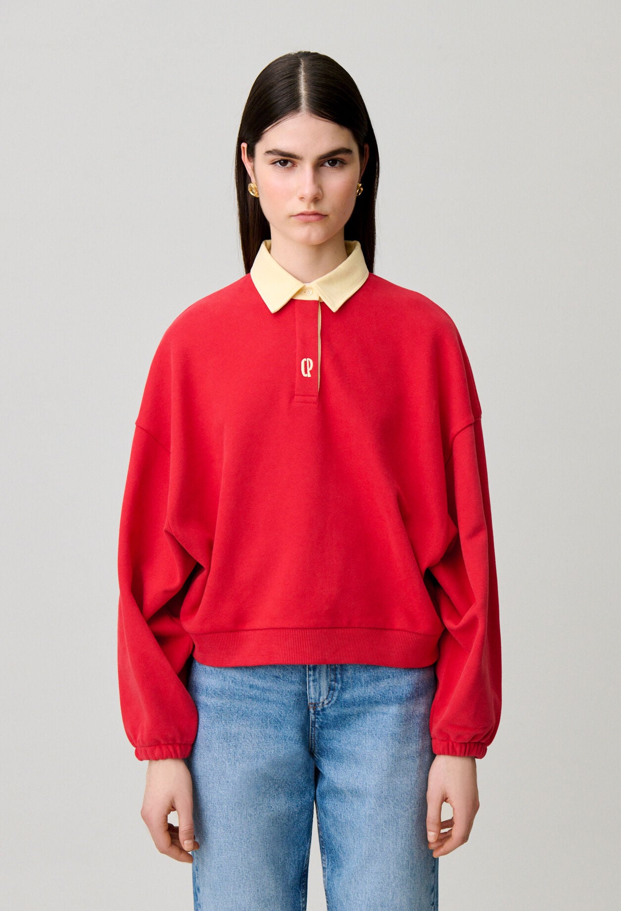 Sudadera oversize de algod&oacute;n