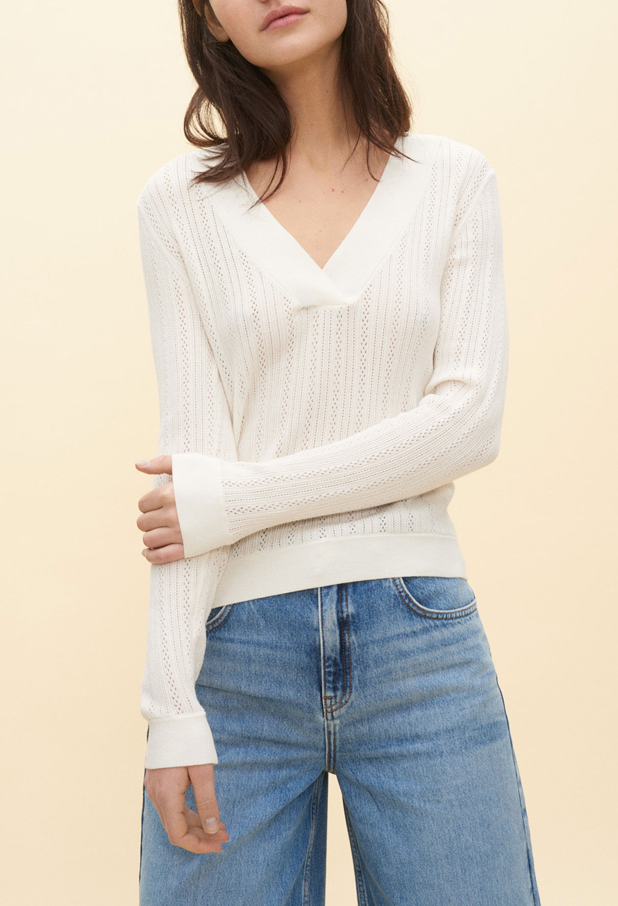 Jersey con cuello en V