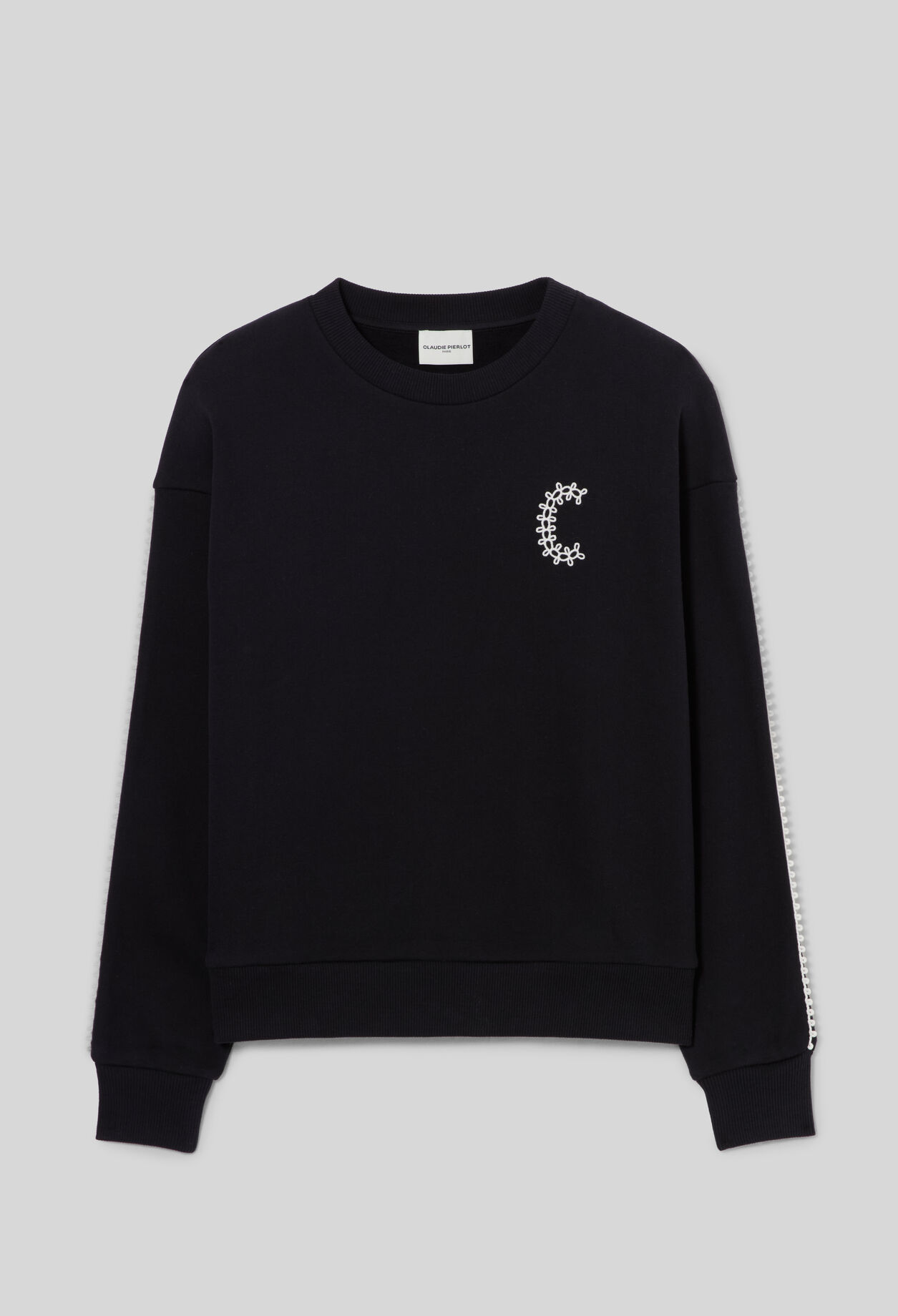 Sudadera algod&oacute;n org&aacute;nico bordado C