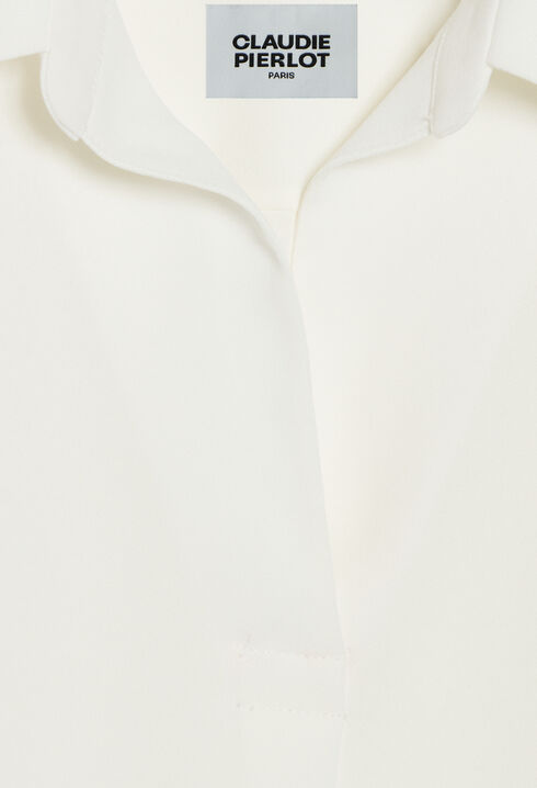 Blusa fluida en crudo