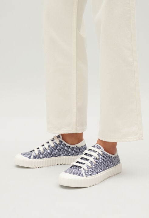 Tenis lona monograma CP