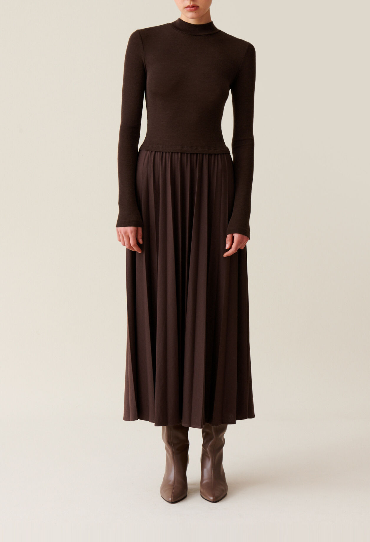 Vestido de punto Twist