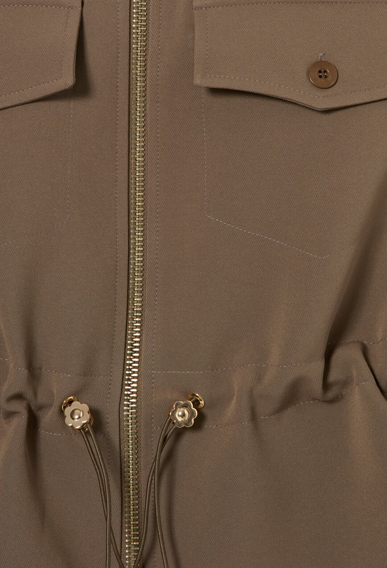 Chaqueta peplum flor dorada