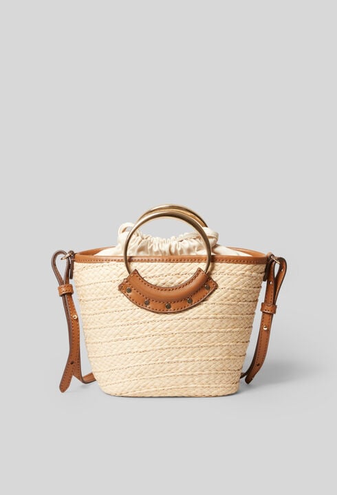 Bolso pequeño mimbre trenzado