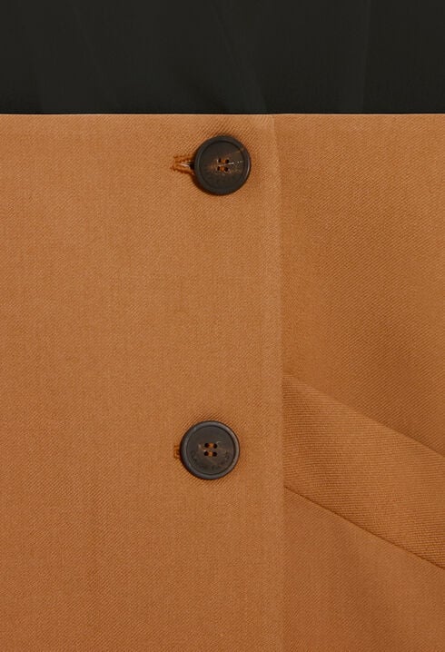 Vestido de sastre corto bicolor