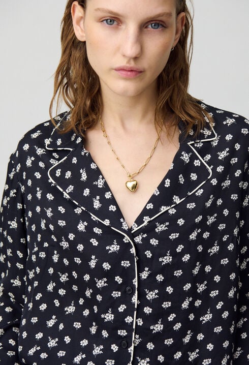 Camisa corta fluida