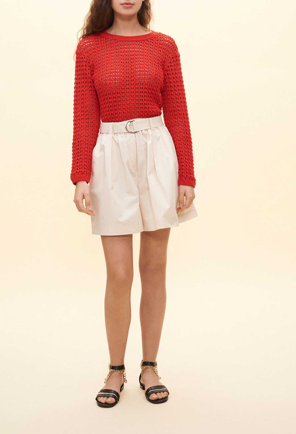 Jersey calado rojo