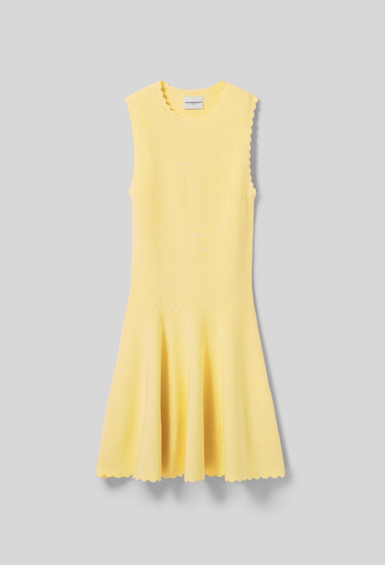 Vestido corto de punto patinadora