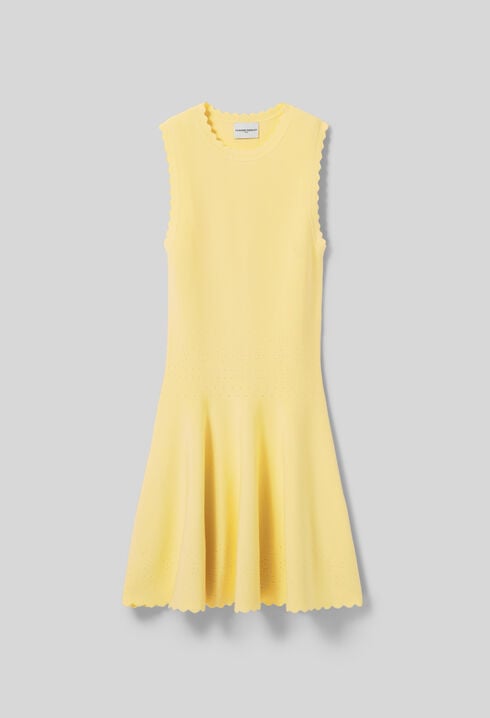 Vestido corto de punto patinadora