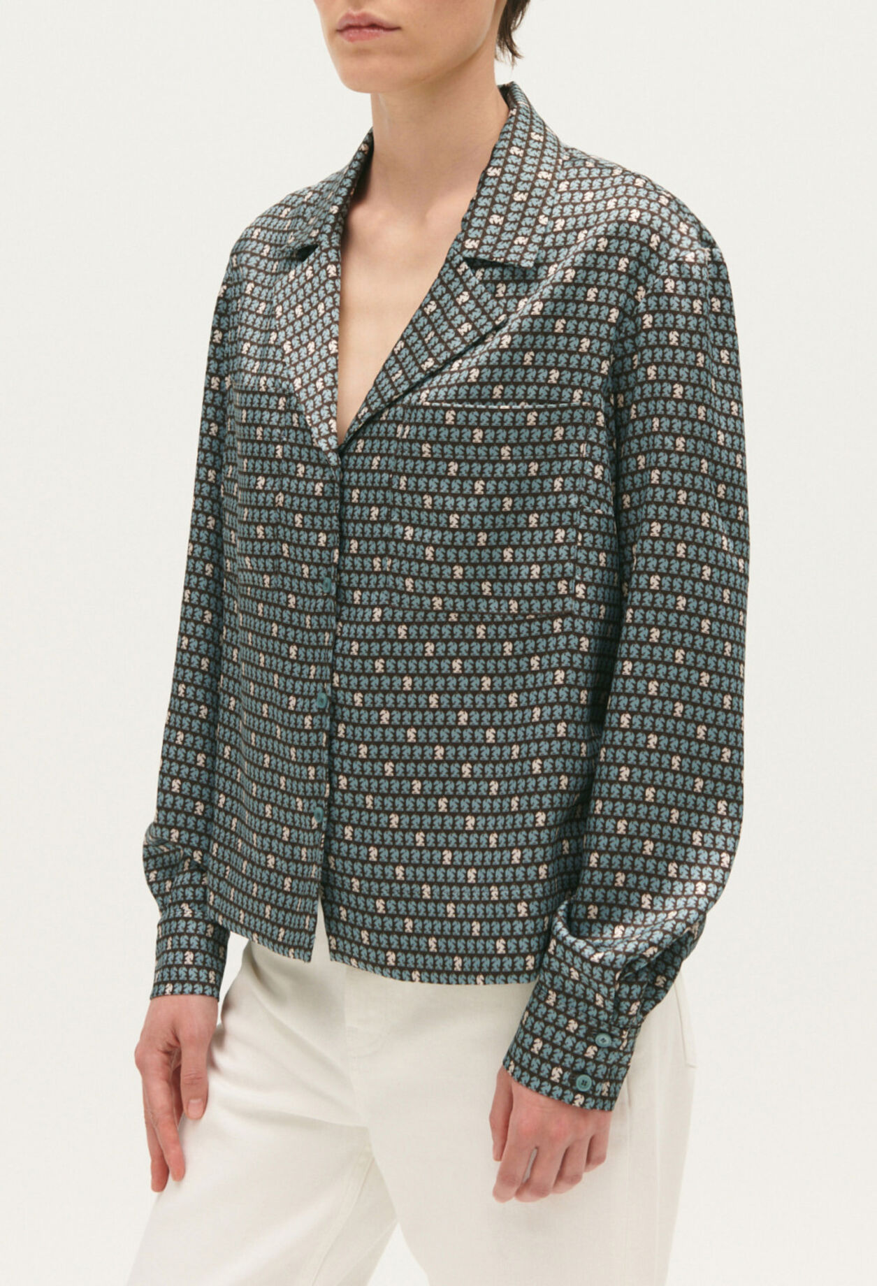 Camisa fluida estampada