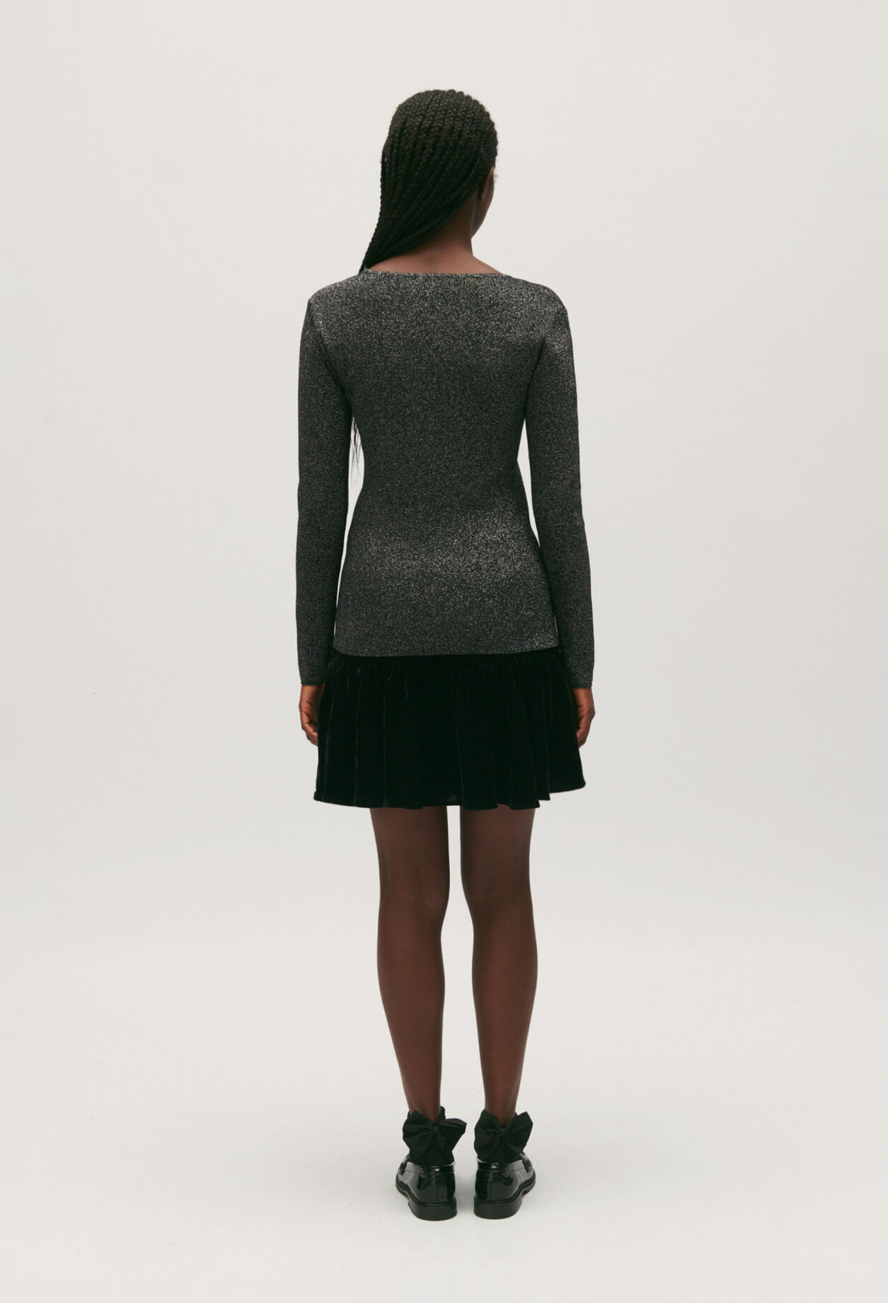 Jersey brillante plateado
