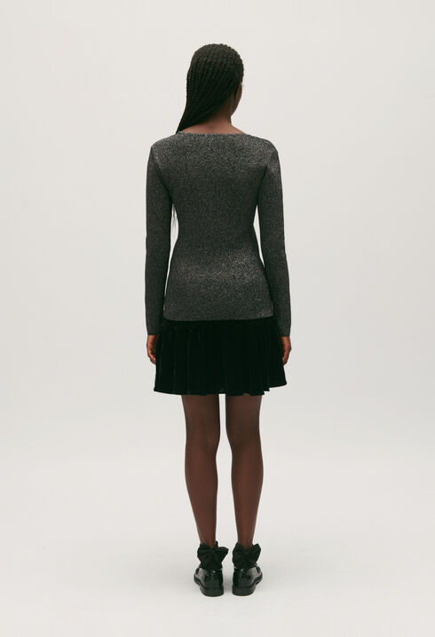 Jersey brillante plateado