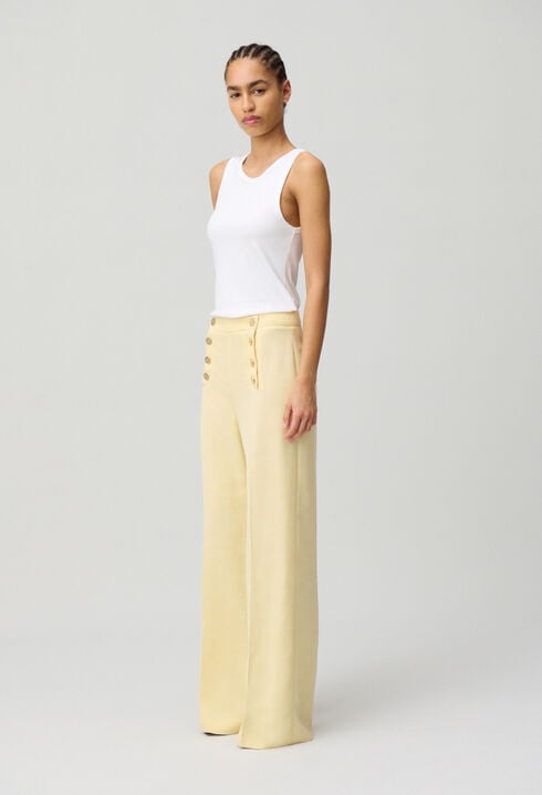 Pantalón con botones tipo pont