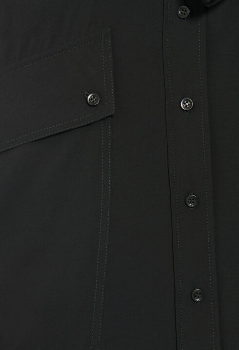 Vestido midi fluido de manga corta 