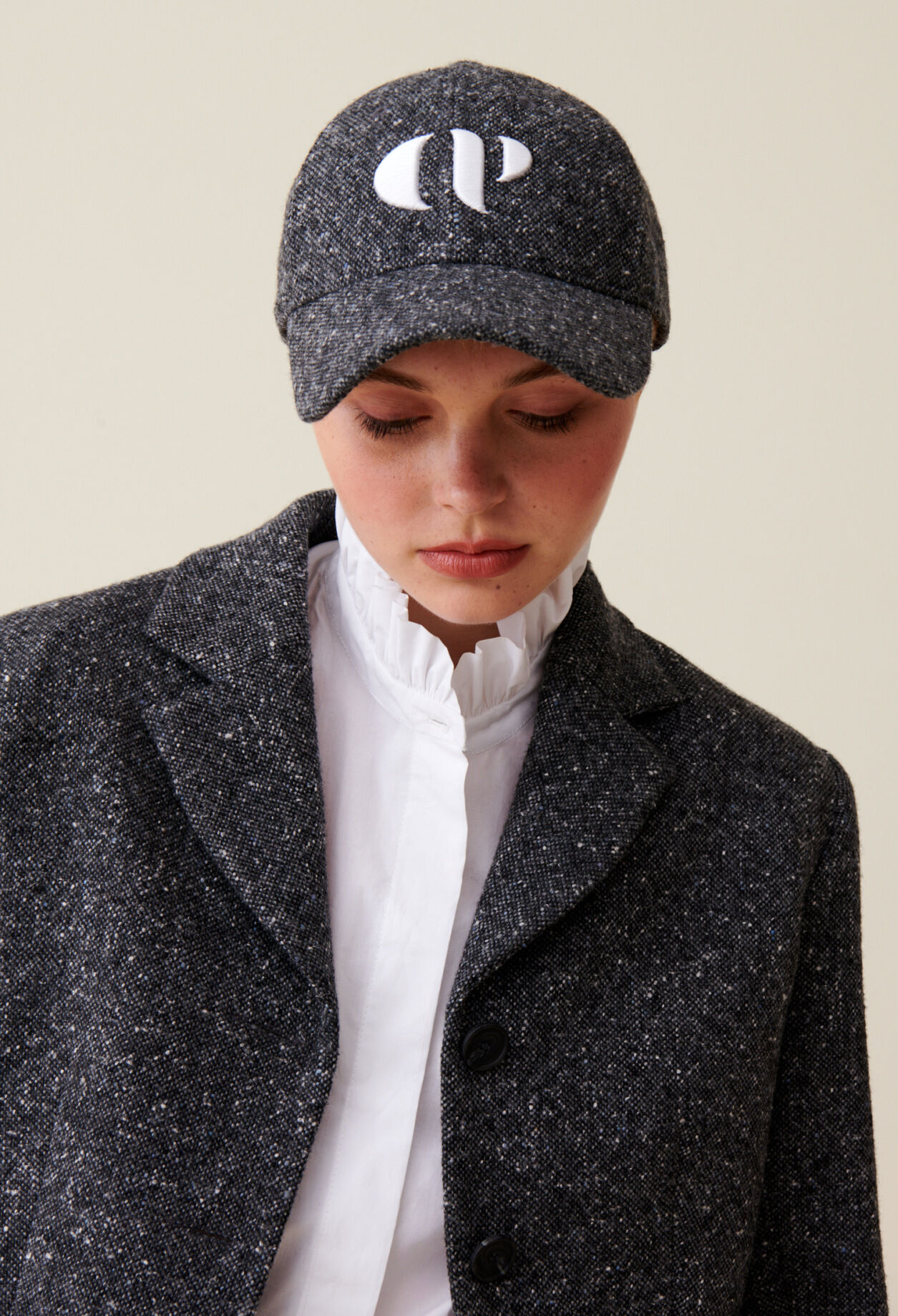Gorra tweed bordada CP