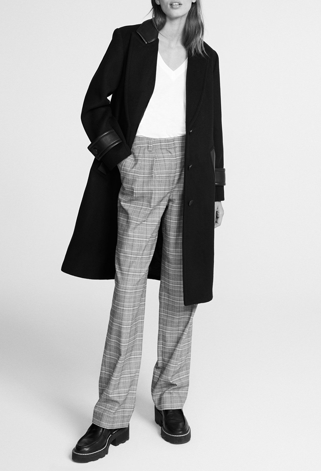 Pantalón de traje a cuadros